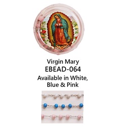 20" Scented Wood Rosary with Box - Virgin Mary