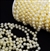 10mm Strung Plastic Pearls - Ivory