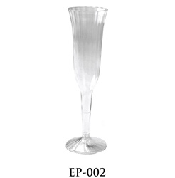 8" Plastic Champagne Cup