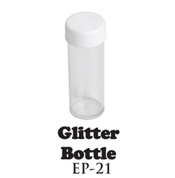 3 1/4" Plastic Glitter Bottle