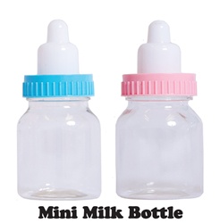 3 1/2" Mini Plastic Milk Bottle