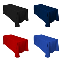 Rectangular Table Cover 90" X 132"- Colors