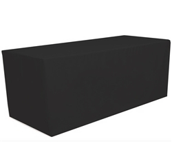 6 Feet Rectangular Fitted Table Cover Black
