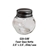 2 1/2" Glass Bottle with Lid