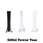 8" Eiffel Tower Vase - Clear
