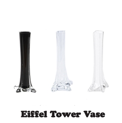 8" Eiffel Tower Vase Black