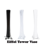 12" Eiffel Tower Vase - Clear