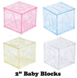 2" Plastic Baby Block