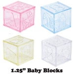 1 1/4" Mini Plastic Baby Block