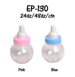 3 1/4" Mini Round Plastic Milk Bottle