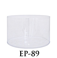 PVC Round Container - 7 1/4"D x 4 1/2"H