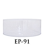 PVC Round Container - 8 1/2"D x 3 1/2"H