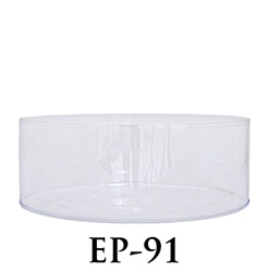 PVC Round Container - 8 1/2"D x 3 1/2"H