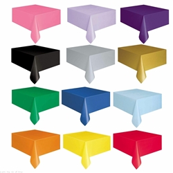 54x108" Plastic Table Cover - Rectangle