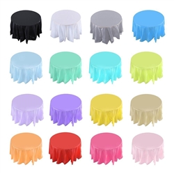 84" Plastic Table Cover - Round