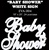 EVA Sign - Baby Shower- White